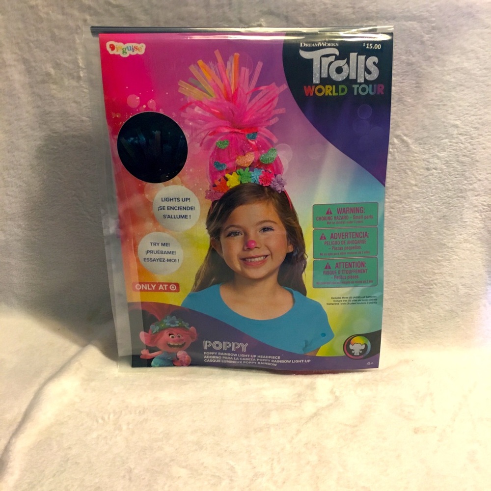 NWT Childrems Trolls Halloween costume poppy‎